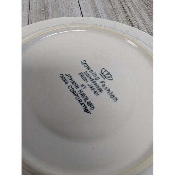 Vintage Johann Haviland Blue Bouquet Crowning Fashion Set 2 Teacups Saucers - Picture 11 of 11